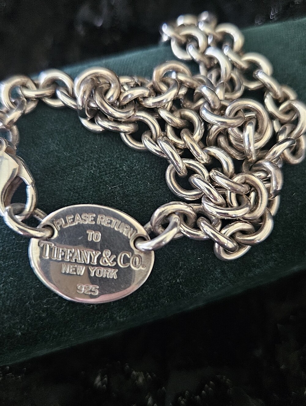 TIFFANY & CO. NECKLACE, VINTAGE Tiffany NECKLACE. 925 Sterling Silver Authentic - Picture 4 of 4